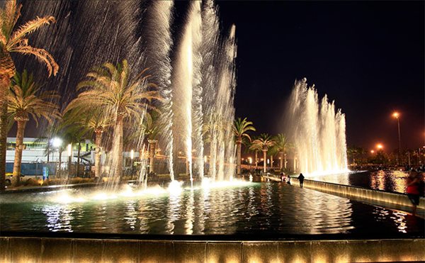 Gateway Plaza and Fanfare Fountains