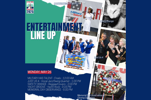 ENTERTAINMENT LINE UP: MAY 26