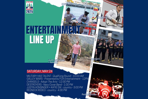 ENTERTAINMENT LINE UP: MAY 24