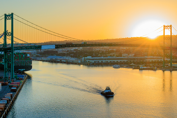 LA Waterfront Aerial View